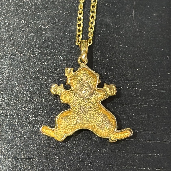 Cellini Gold Clown Necklace - Picture 5 of 9